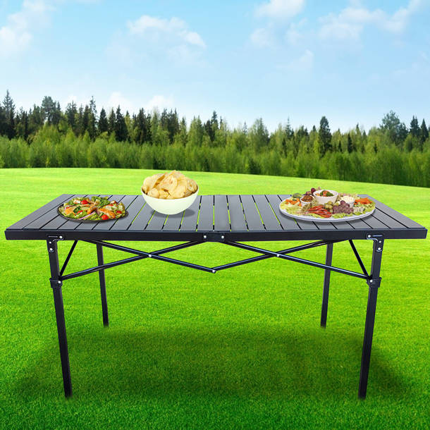 Costway 43'' Rectangular Portable Folding Table Wayfair